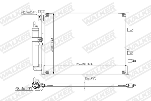 Walker Condensor, airconditioning WCD00419