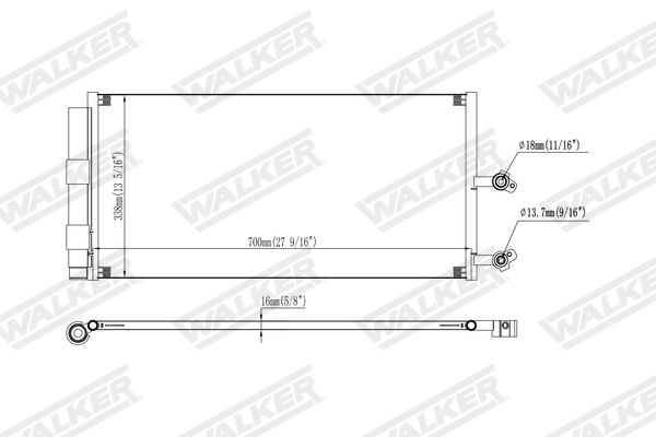 Walker Condensor, airconditioning WCD00421