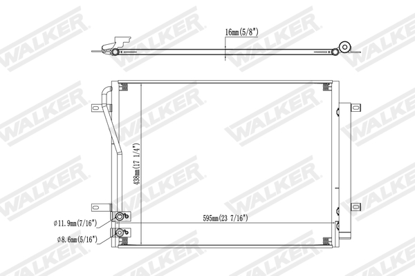 Walker Condensor, airconditioning WCD00423
