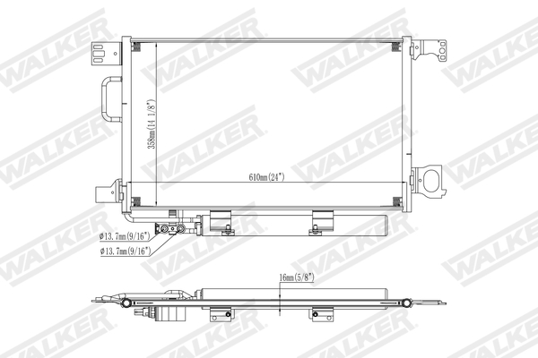Walker Condensor, airconditioning WCD00424