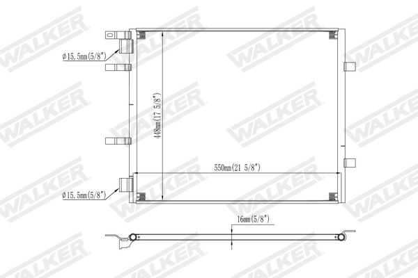 Walker Condensor, airconditioning WCD00426