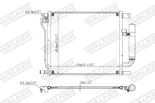 Walker Condensor, airconditioning WCD00428