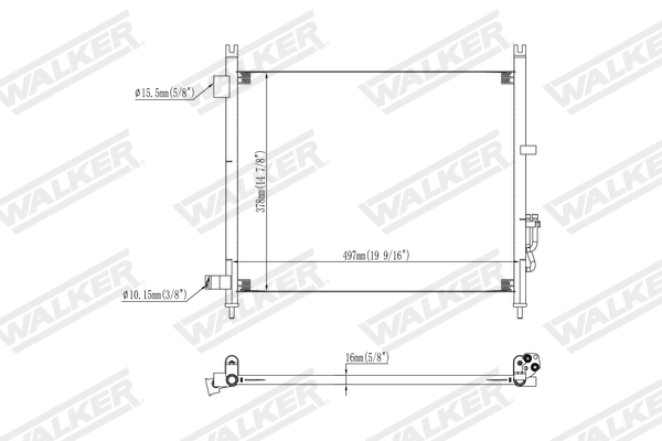 Walker Condensor, airconditioning WCD00429