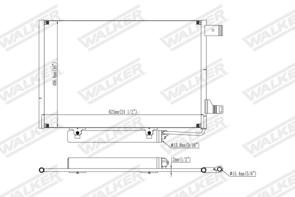 Walker Condensor, airconditioning WCD00432