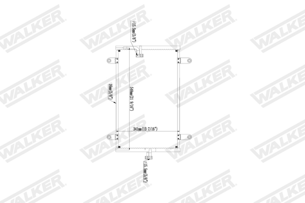 Walker Condensor, airconditioning WCD00434