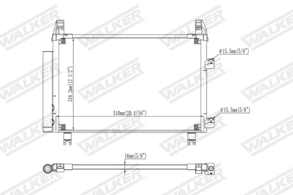 Walker Condensor, airconditioning WCD00436