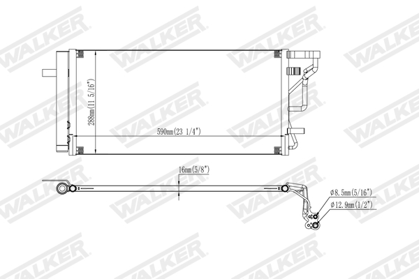 Walker Condensor, airconditioning WCD00438