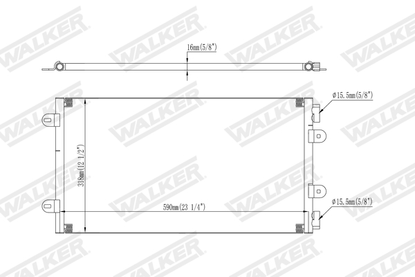 Walker Condensor, airconditioning WCD00441