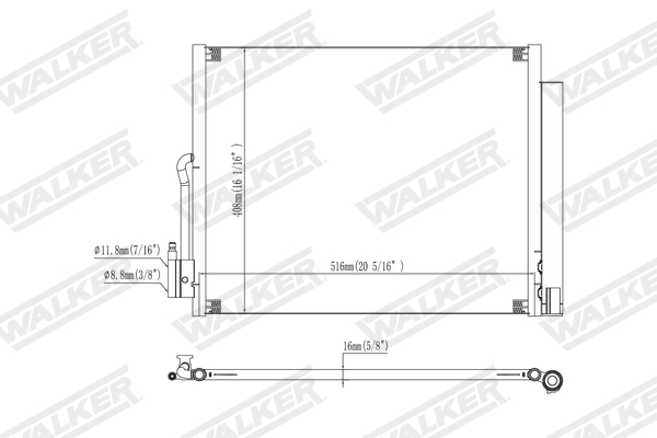 Walker Condensor, airconditioning WCD00444