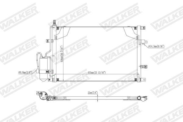 Walker Condensor, airconditioning WCD00445