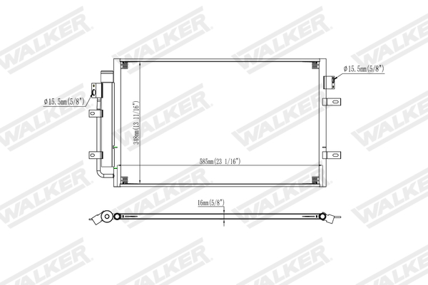 Walker Condensor, airconditioning WCD00446
