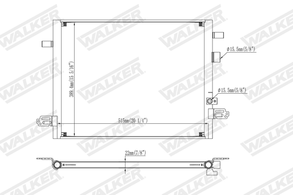 Walker Condensor, airconditioning WCD00448