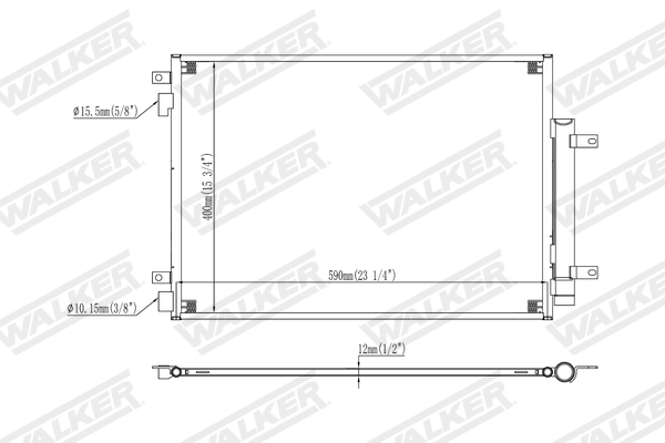 Walker Condensor, airconditioning WCD00449