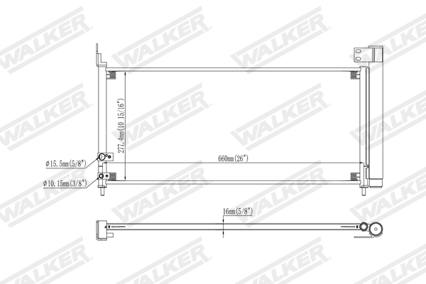 Walker Condensor, airconditioning WCD00451
