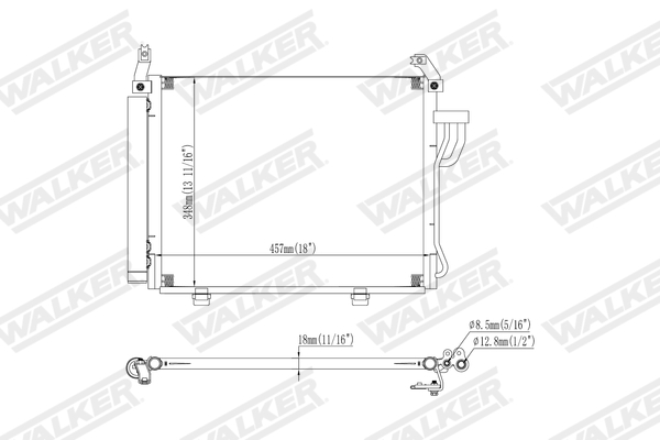 Walker Condensor, airconditioning WCD00453