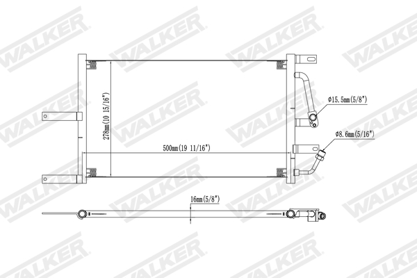 Walker Condensor, airconditioning WCD00454