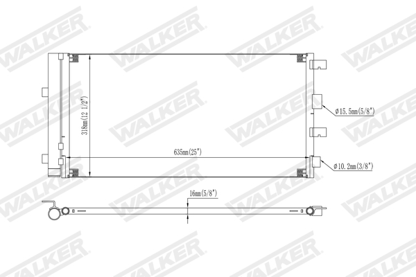 Walker Condensor, airconditioning WCD00456