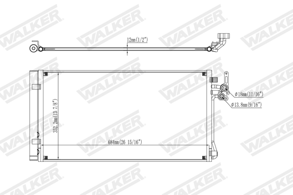 Walker Condensor, airconditioning WCD00458