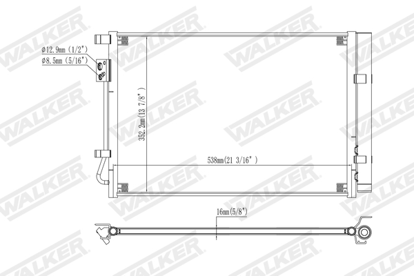 Walker Condensor, airconditioning WCD00459