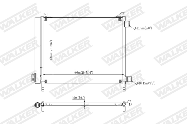 Walker Condensor, airconditioning WCD00463