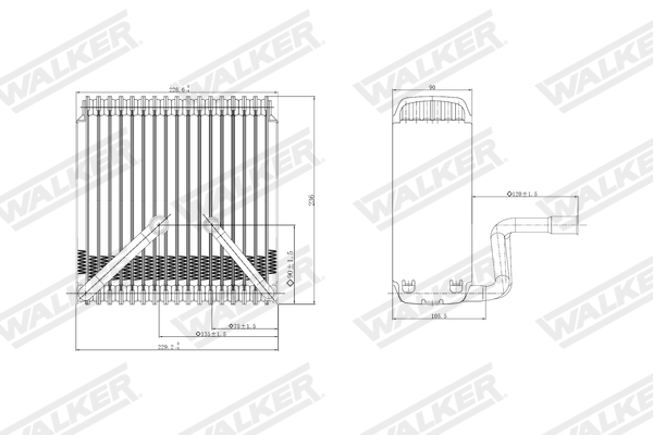 Walker Verdamper, airconditioning WEV00009