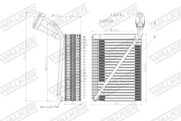 Walker Verdamper, airconditioning WEV00018