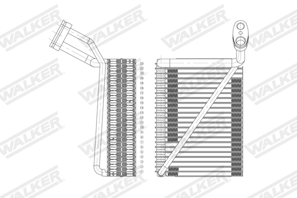 Walker Verdamper, airconditioning WEV00018