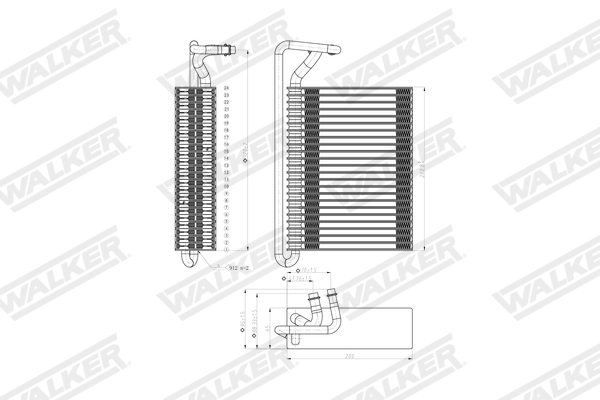 Walker Verdamper, airconditioning WEV00022