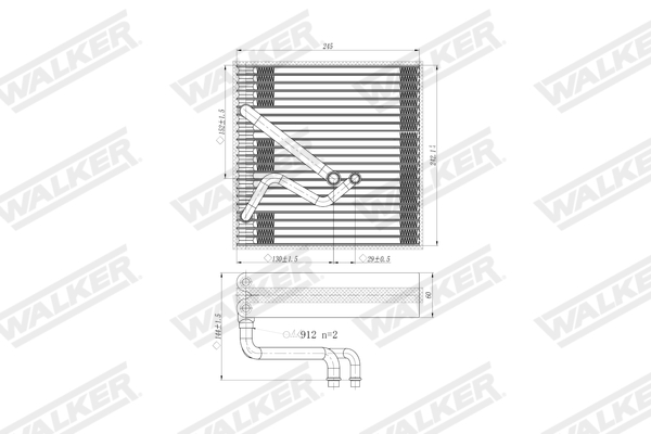 Walker Verdamper, airconditioning WEV00028