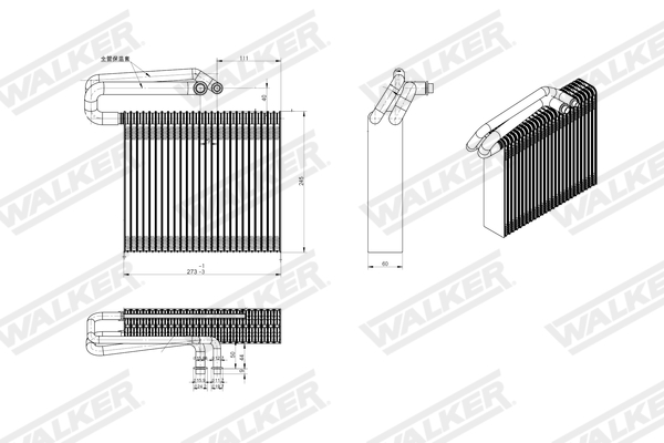 Walker Verdamper, airconditioning WEV00029