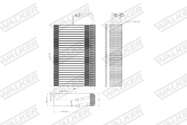Walker Verdamper, airconditioning WEV00041