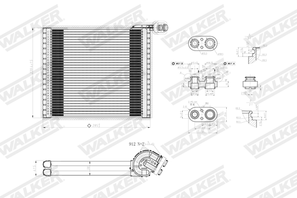 Walker Verdamper, airconditioning WEV00059