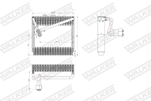 Walker Verdamper, airconditioning WEV00064
