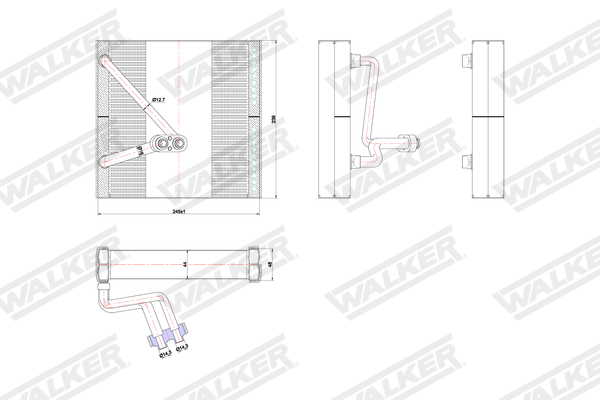 Walker Verdamper, airconditioning WEV00066