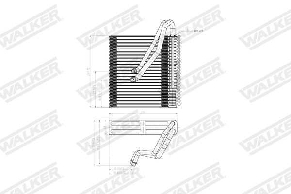 Walker Verdamper, airconditioning WEV00068