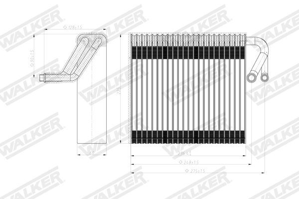 Walker Verdamper, airconditioning WEV00070