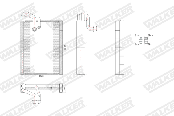 Walker Verdamper, airconditioning WEV00074