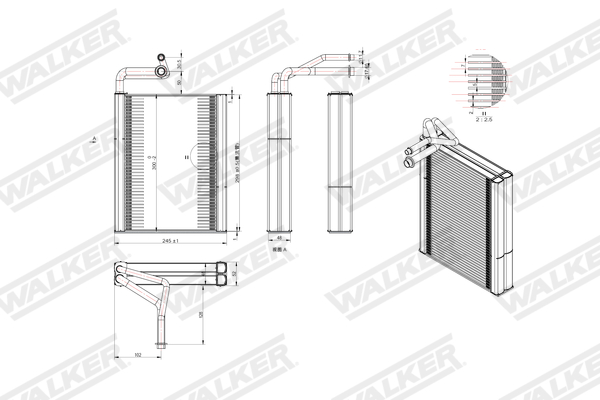 Walker Verdamper, airconditioning WEV00079