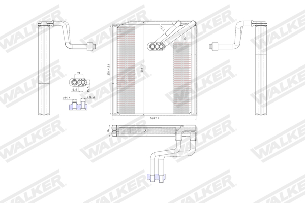 Walker Verdamper, airconditioning WEV00087