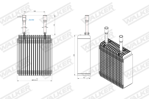 Walker Verdamper, airconditioning WEV00092