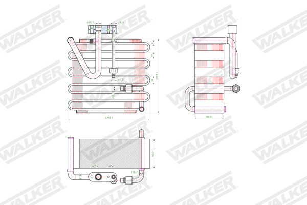 Walker Verdamper, airconditioning WEV00093