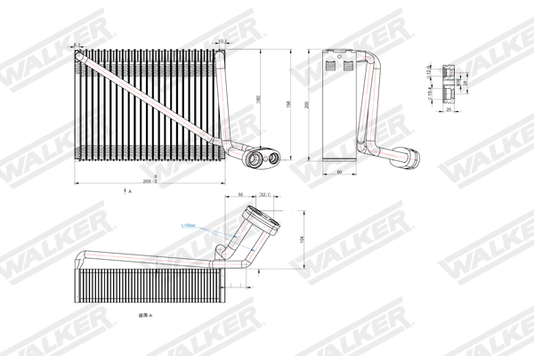 Walker Verdamper, airconditioning WEV00096