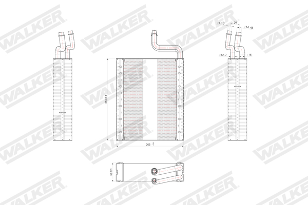 Walker Verdamper, airconditioning WEV00097