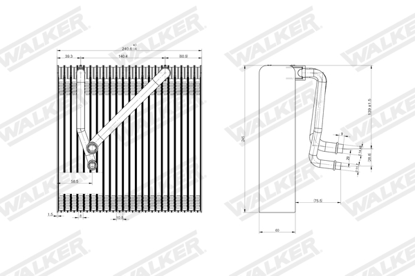 Walker Verdamper, airconditioning WEV00099