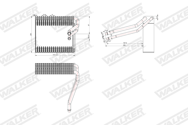 Walker Verdamper, airconditioning WEV00100