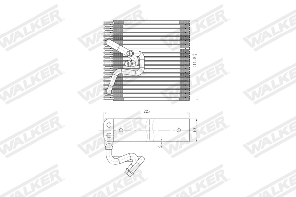 Walker Verdamper, airconditioning WEV00101