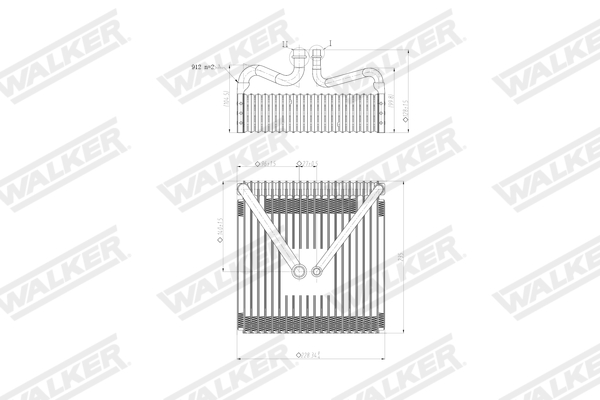 Walker Verdamper, airconditioning WEV00104