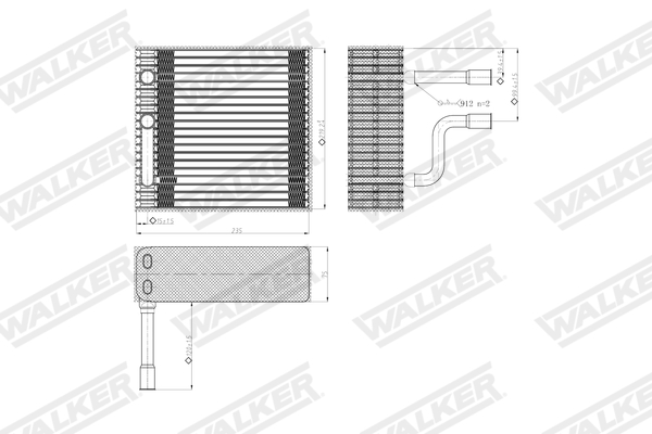 Walker Verdamper, airconditioning WEV00105