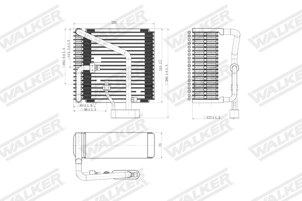 Walker Verdamper, airconditioning WEV00107