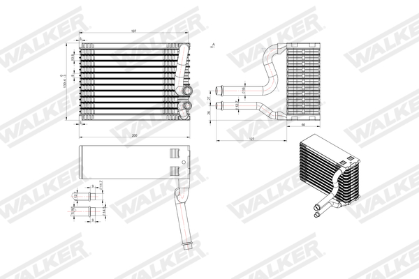 Walker Verdamper, airconditioning WEV00115